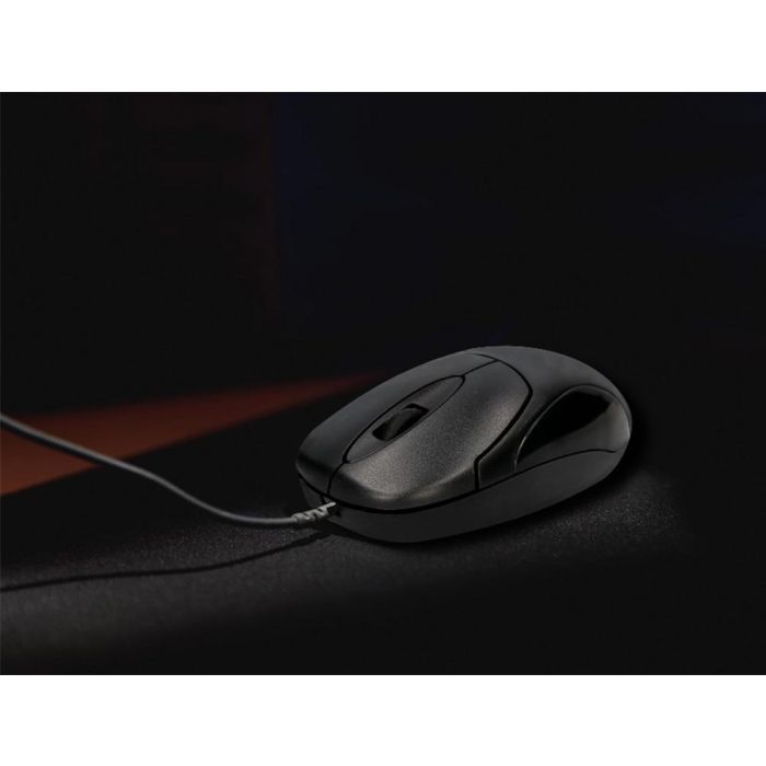 Raton Q-Connect Optico 800 Dpi Usb 1,5 grhz Negro 3