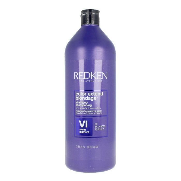 Redken Color Extend Blondage Shampoo 1000ml - Neutraliza tonos cobrizos, rubio frío