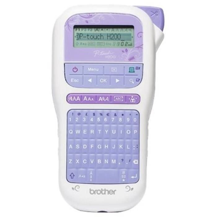 BROTHER Etiquetadora portátil y divertida PT-H200 - Transferencia térmica - Monocromo 1 BROTHER Etiquetadora portátil y divertida PT-H200 - Transferencia térmica - Monocromo 1