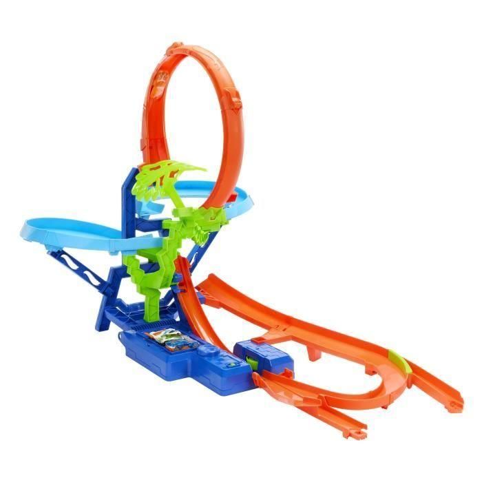 Hot Wheels Pista Big Air Crash - Incluye Coche Escala 1:64 - Medidas 68,7x62,5x85,9 cm - Edad +5 años - Requiere Pilas 1