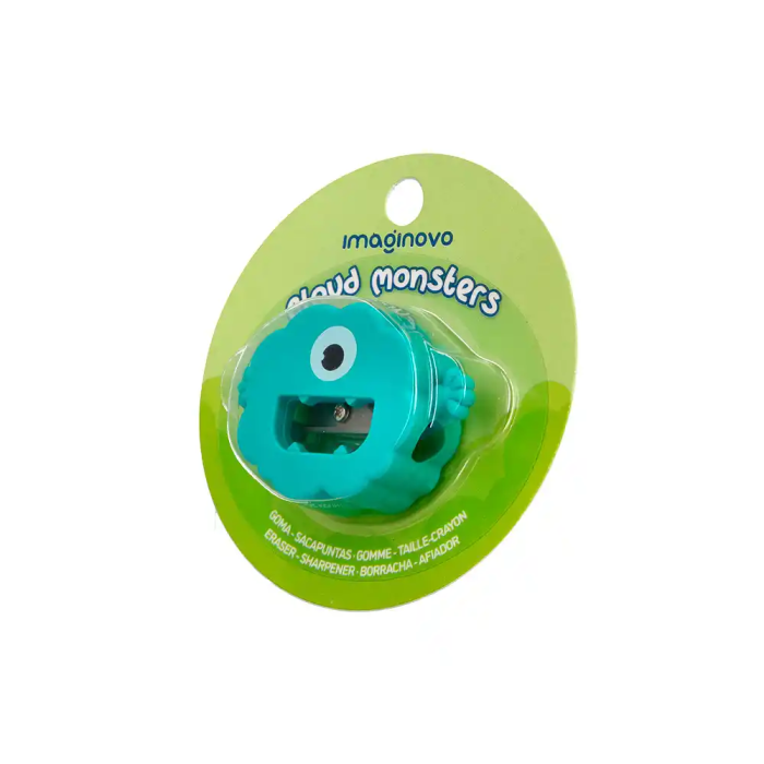 Imaginovo Goma de borrar Monstruo con Sacapuntas Colores Surtidos Fantasía Escolar 2