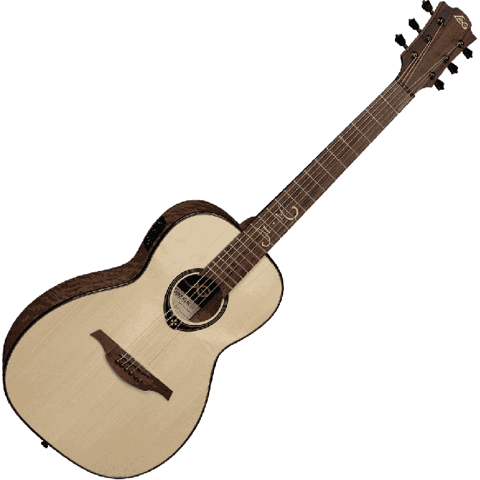 LAG Guitarra Acústica Parlor Michel Haumont T318 A/E - Natural 2