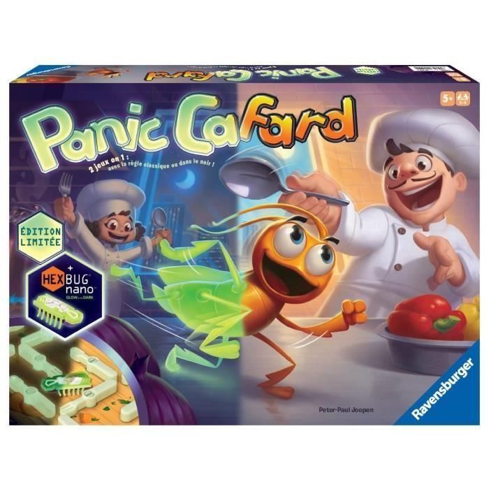 Pánico De Cucarachas Fosforescentes, Divertido Juego De Velocidad, Edición 10º Aniversario, Niños y Padres, 5 años, 20973, Ravensburger