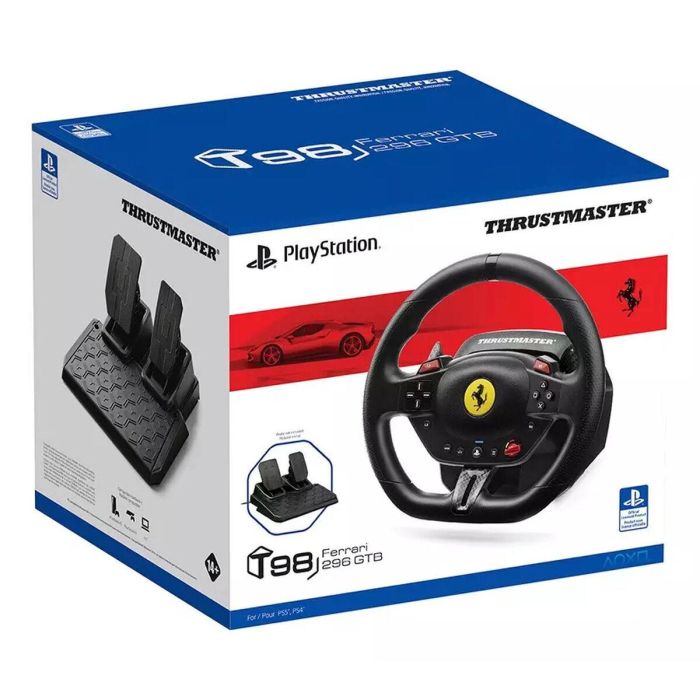 Thrustmaster T98-P Ferrari 296 GTB Volante con Pedales USB Negro 15