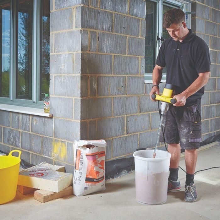 Stanley Fatmax FME190-QS Mezclador Pintura 1600W, 80 Nm, Velocidad Variable, Hélice M14 140mm para Mortero y Yeso 1