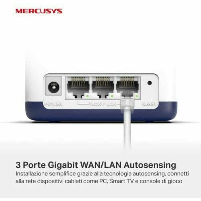 Mercusys Halo H50G(3-pack) Router Mesh WiFi AC1900, Cobertura 6000 ft², 1.9 Gbps, App Control 1 Mercusys Halo H50G(3-pack) Router Mesh WiFi AC1900, Cobertura 6000 ft², 1.9 Gbps, App Control 1