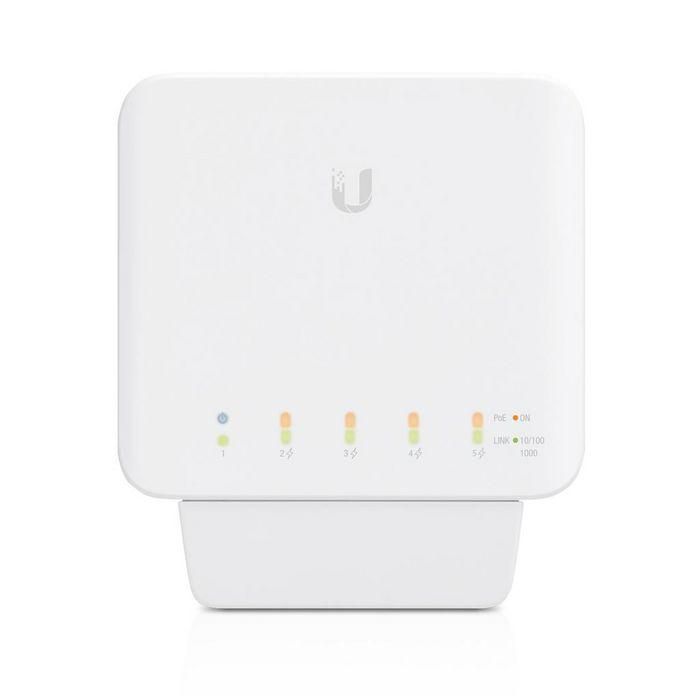 Ubiquiti USW-Flex Switch Gestionado L2 PoE, 5 Puertos Gigabit Ethernet, 122.5 x 107.1 x 28 mm, Blanco