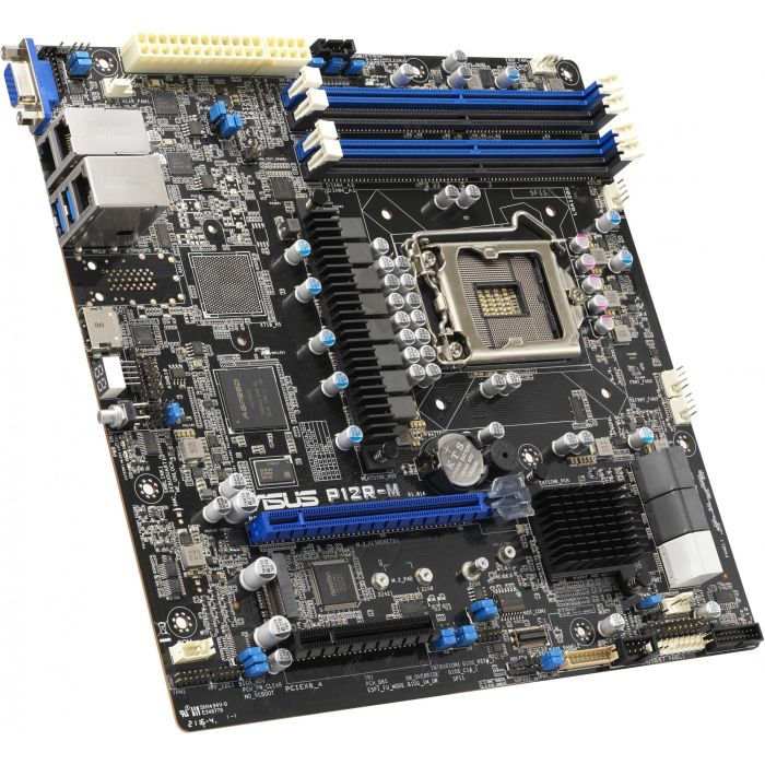 ASUS P12R-M Placa Base MicroATX LGA 1200 DDR4 con 2x1G Ethernet 1
