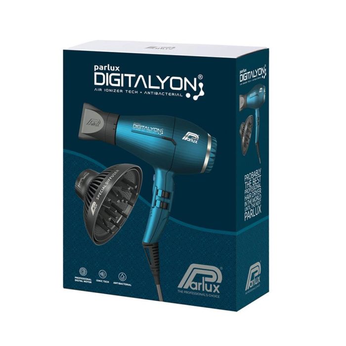 Parlux DIGITALYON AZUL LOTE 4 pz Set Peluquería Secador Profesional 2400W Motor Digital Ionico Eco-Friendly 1 Parlux DIGITALYON AZUL LOTE 4 pz Set Peluquería Secador Profesional 2400W Motor Digital Ionico Eco-Friendly 1