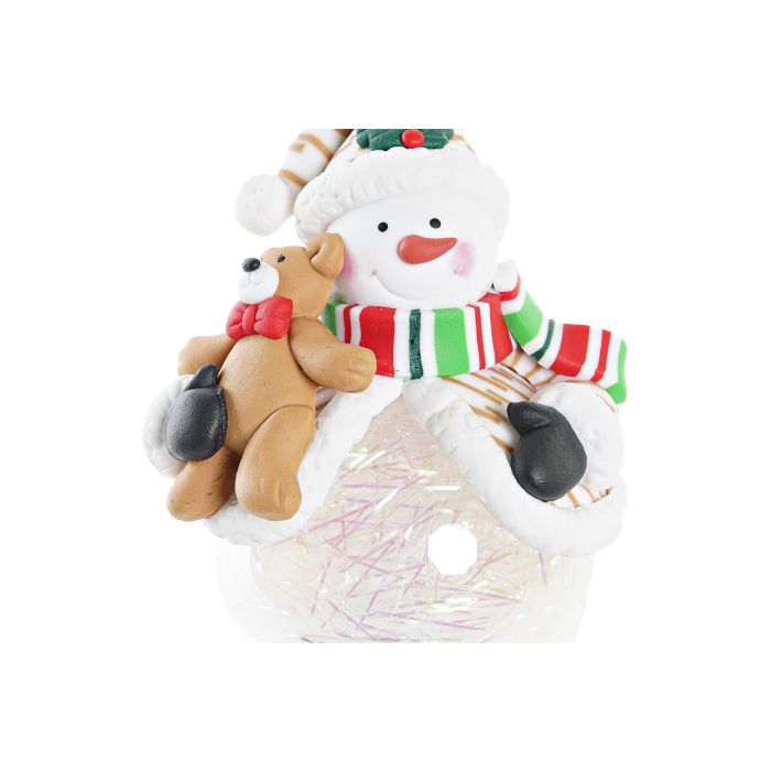 DKD Home Decor Bola Navidad Fantasía con LED, Resina, Colores Surtidos (Blanco, Rojo, Verde), 6.5x10x7 cm, Pack 12 Unidades 3 DKD Home Decor Bola Navidad Fantasía con LED, Resina, Colores Surtidos (Blanco, Rojo, Verde), 6.5x10x7 cm, Pack 12 Unidades 3