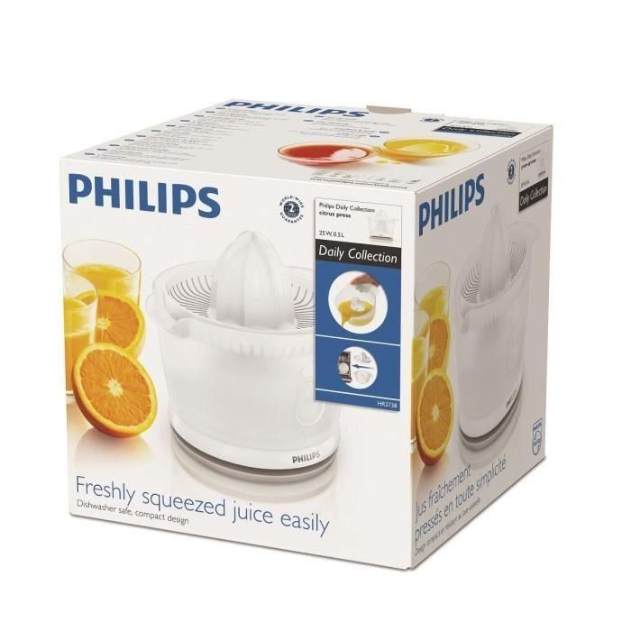 Exprimidor Philips Daily Collection HR2738/ Capacidad 0.5L 2 Exprimidor Philips Daily Collection HR2738/ Capacidad 0.5L 2