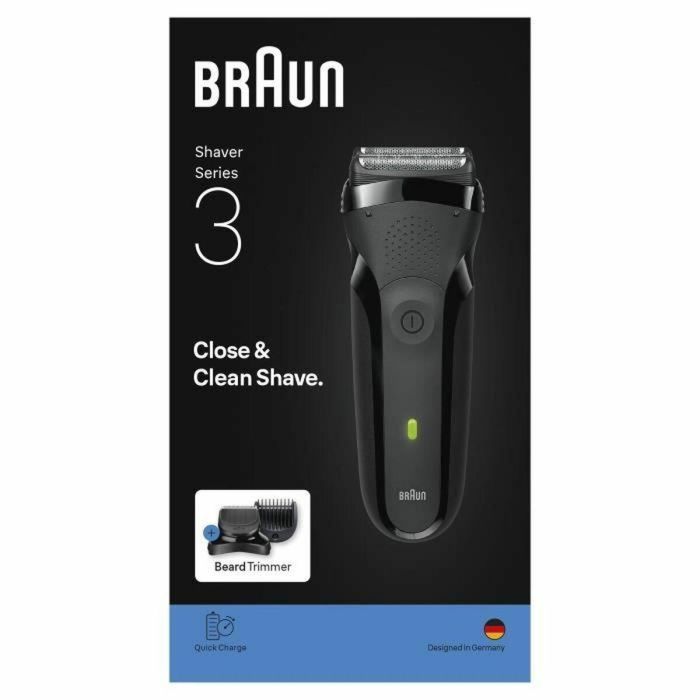 Braun BRA8700216735742 Afeitadora Eléctrica Serie 3 Negra - 30 min batería - Carga Rápida 5 min 3