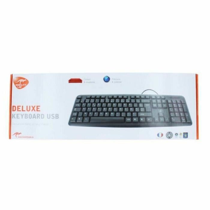 Mobility Lab ML300450 Teclado QWERTY USB Clásico de Lujo Elegante, Teclas Suaves y Silenciosas, 107 Teclas 1