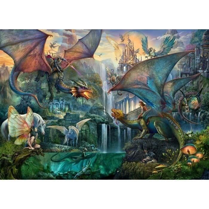 Ravensburger - Rompecabezas de 9000 piezas - El bosque mágico de los dragones