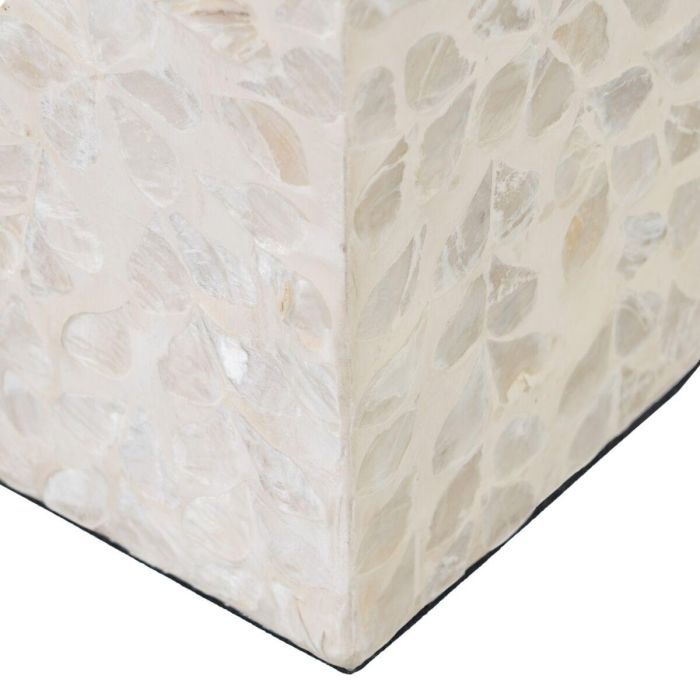 Portavelas Beige Nácar Madera MDF 10,5 x 10,5 x 21 cm 1