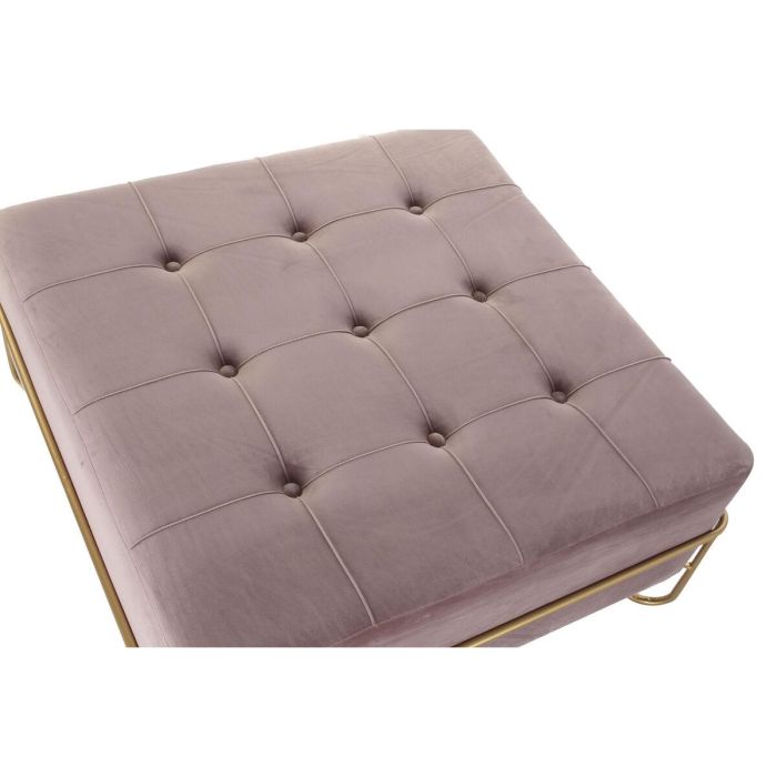 Descalzadora Glam DKD Home Decor Rosa Dorado 80 x 42 x 80 cm 1