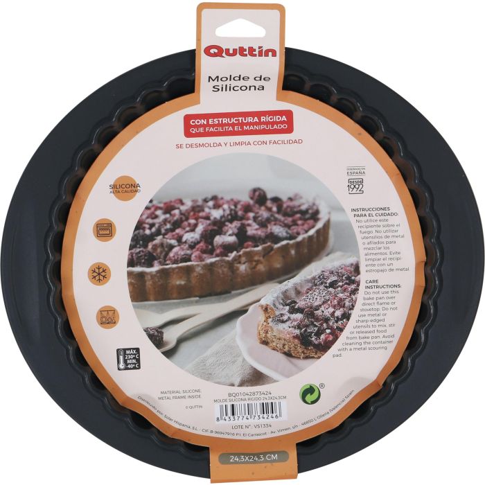 Quttin Molde Silicona Rigido 24.3 x 24.3 cm (8 Unidades)