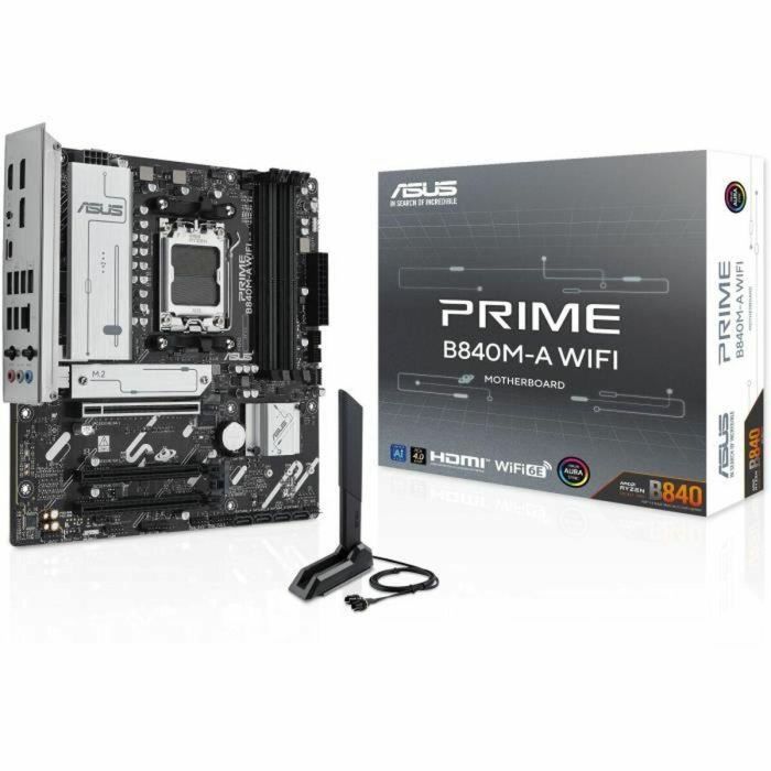 ASUS PRIME B840M-A WiFi Placa Base AMD B840 Zócalo AM5 DDR5 Micro ATX Wi-Fi 6E 6