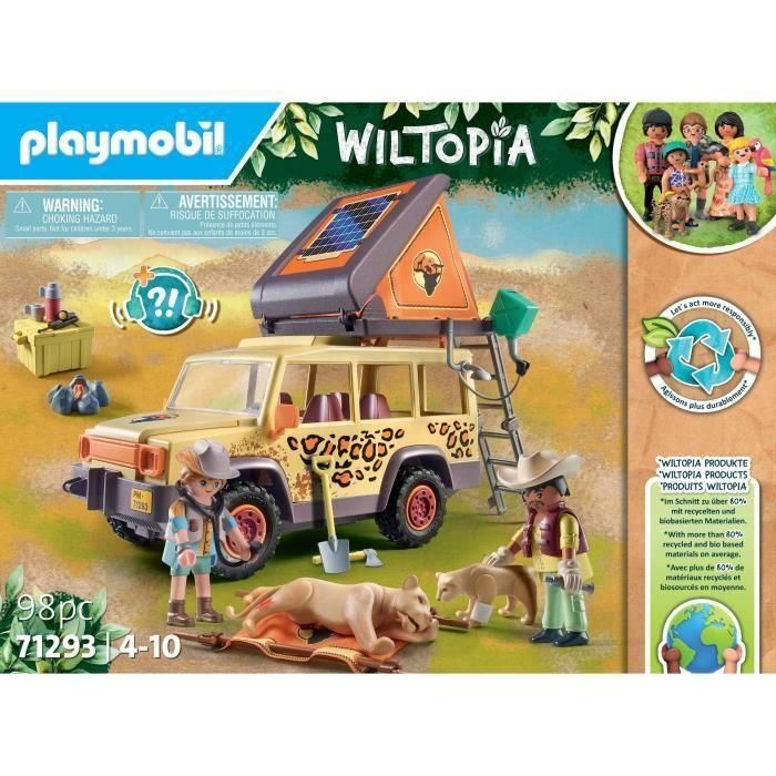 PLAYMOBIL 71293 - Wiltopia - Exploradores con vehículo todo terreno 5