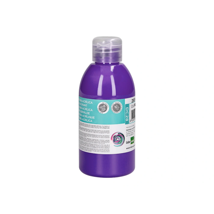 Liderpapel Pintura acrilica bote 250 ml violeta 1