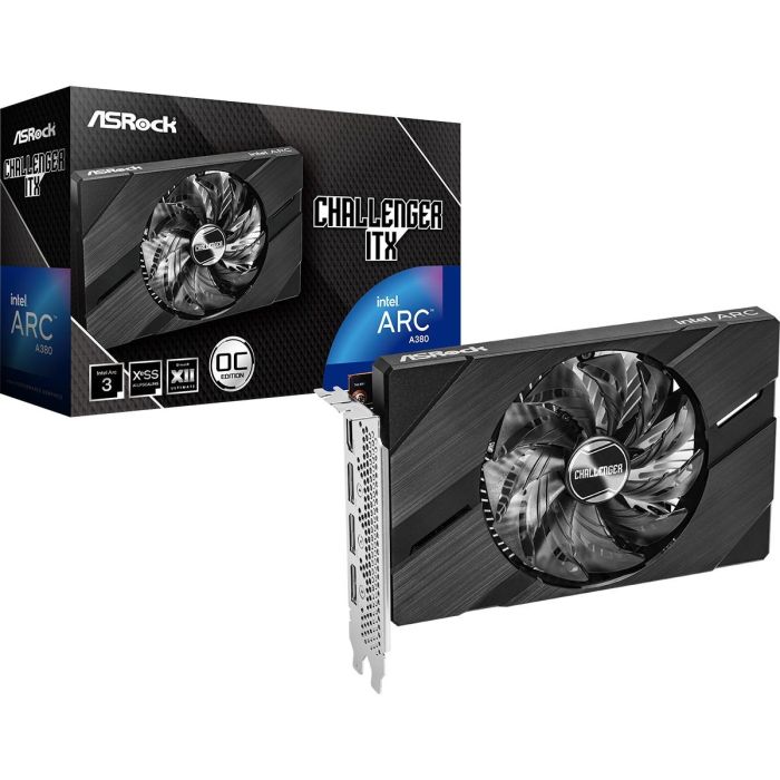 ASRock Intel Arc A380 Challenger ITX 6GB GDDR6 PCI Express 4.0 HDMI/3xDP 4 ASRock Intel Arc A380 Challenger ITX 6GB GDDR6 PCI Express 4.0 HDMI/3xDP 4