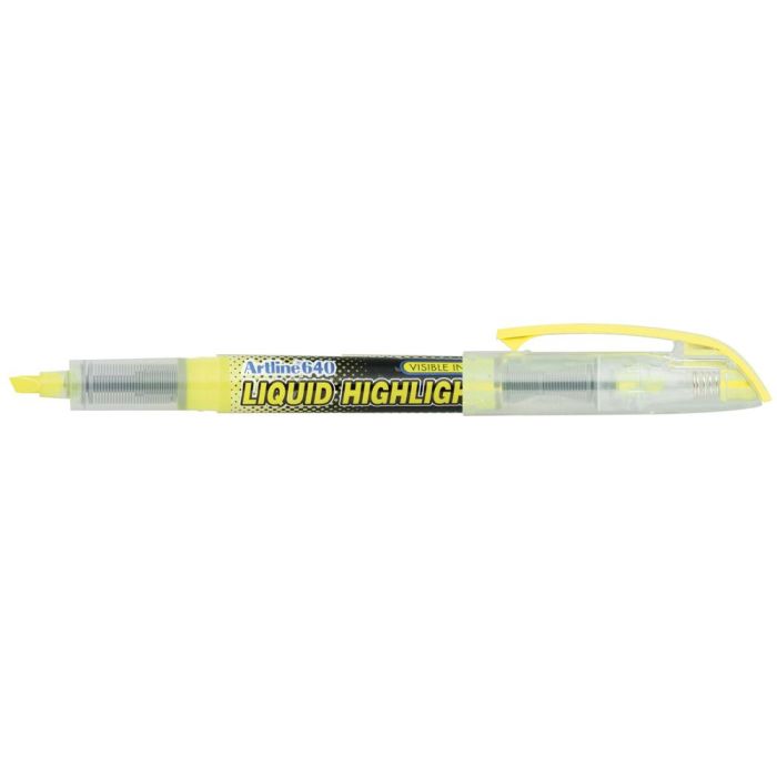 Rotulador Artline Fluorescente Ek-640 Amarillo Punta Biselada 12 unidades 2