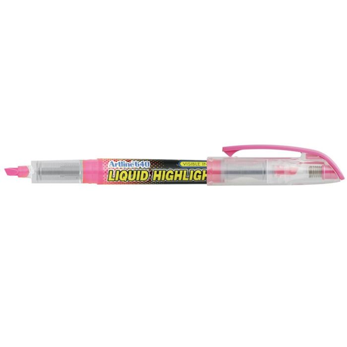 Rotulador Artline Fluorescente Ek-640 Rosa Punta Biselada 12 unidades 2