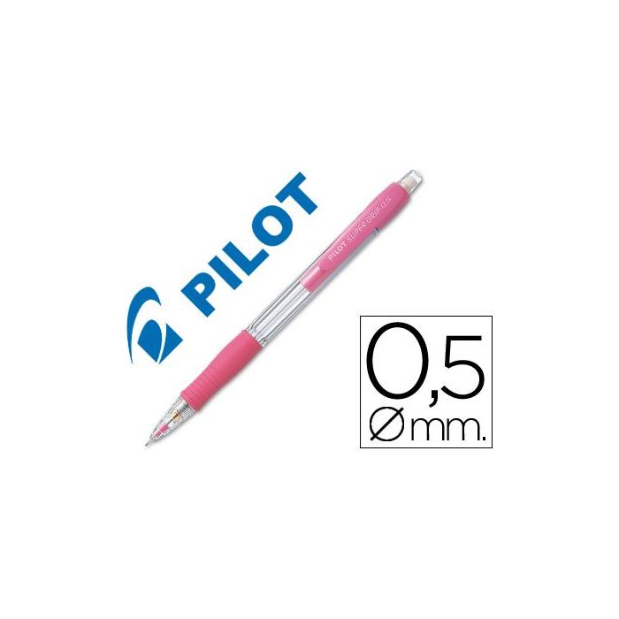 Portaminas Pilot Super Grip Rosa 0,5 mm (12 Unidades)