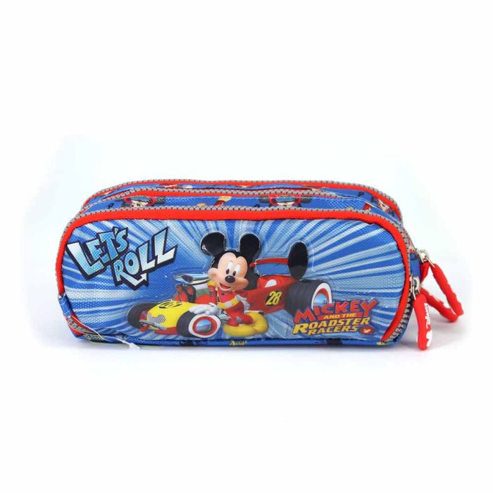 Estuche Portatodo Note Racers Disney Mickey Mouse Azul 2