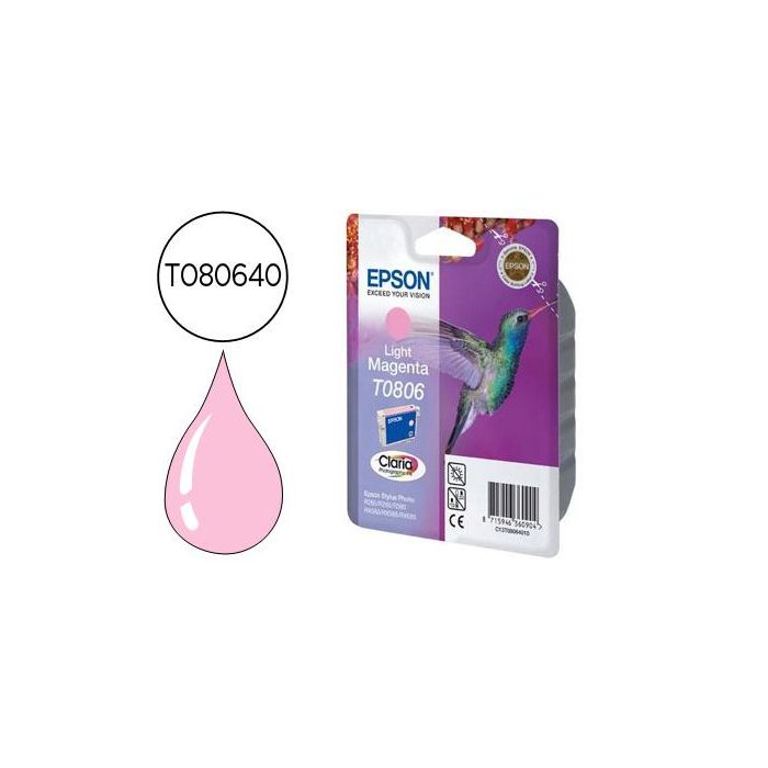 Cartucho de Tinta Original Epson C13T08064011 Magenta Claro