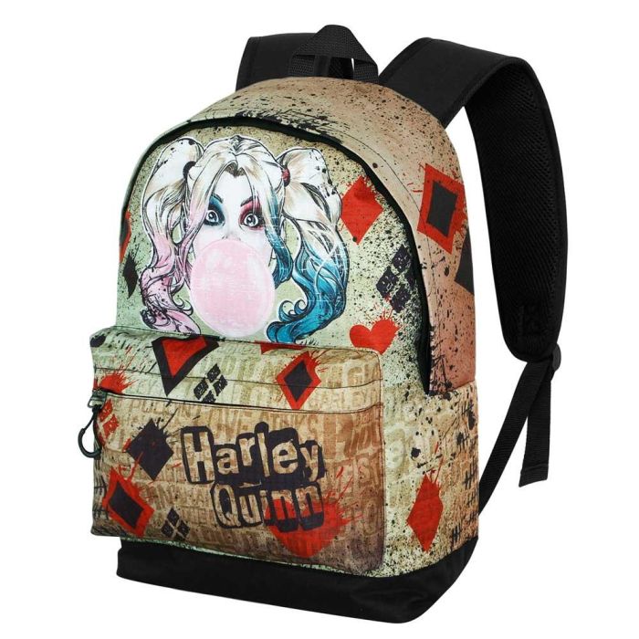 Mochila HS FAN 2.2 Mad Love DC Comics Harley Quinn Beige