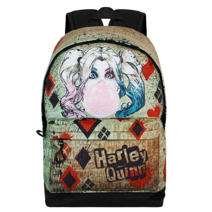 Mochila HS FAN 2.2 Mad Love DC Comics Harley Quinn Beige 1