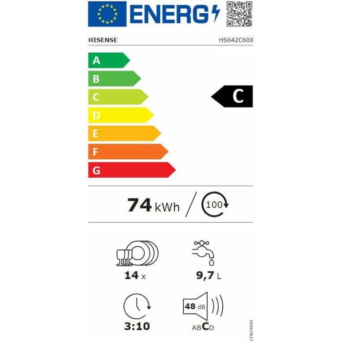 Lavavajillas Hisense HS642C60X Acero 60 cm 1