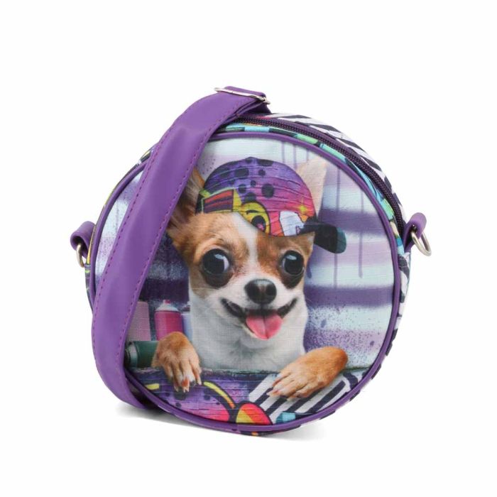 Bolso Redondo Chihuahua Karactermania Krazymals Lila