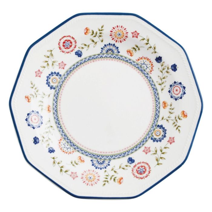 Queen's Plato Postre Cerámico Bengal 20,5 cm Juego de 6 Unidades Loza Vitrificada Apto Lavavajillas y Microondas Apilable 0 Queen's Plato Postre Cerámico Bengal 20,5 cm Juego de 6 Unidades Loza Vitrificada Apto Lavavajillas y Microondas Apilable 0
