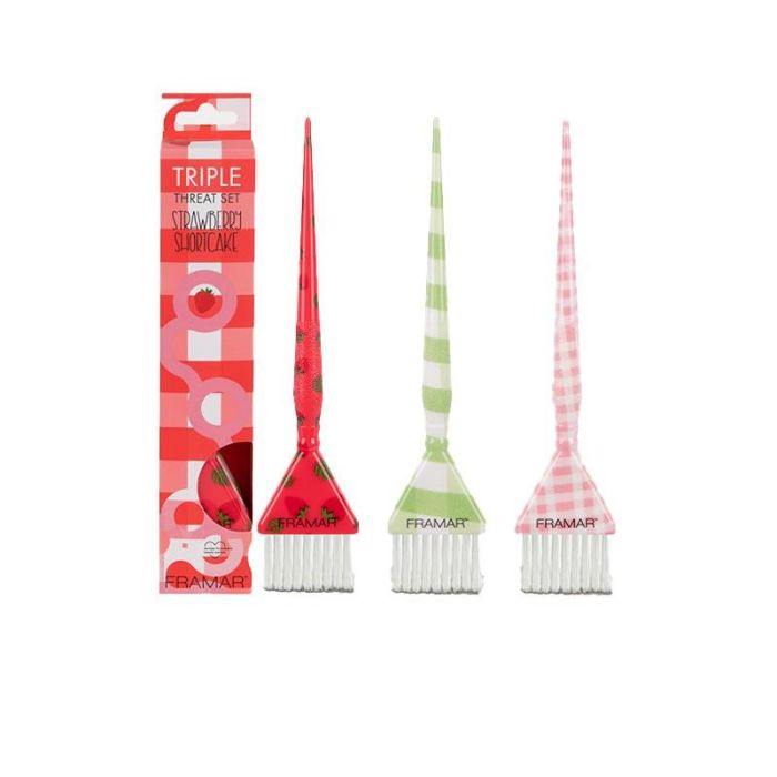 Triple Threat Brush Set Strawberry Shortcake Framar