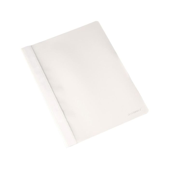 Carpeta Dossier Fastener Plastico Q-Connect Din A4 Blanco 25 unidades 1