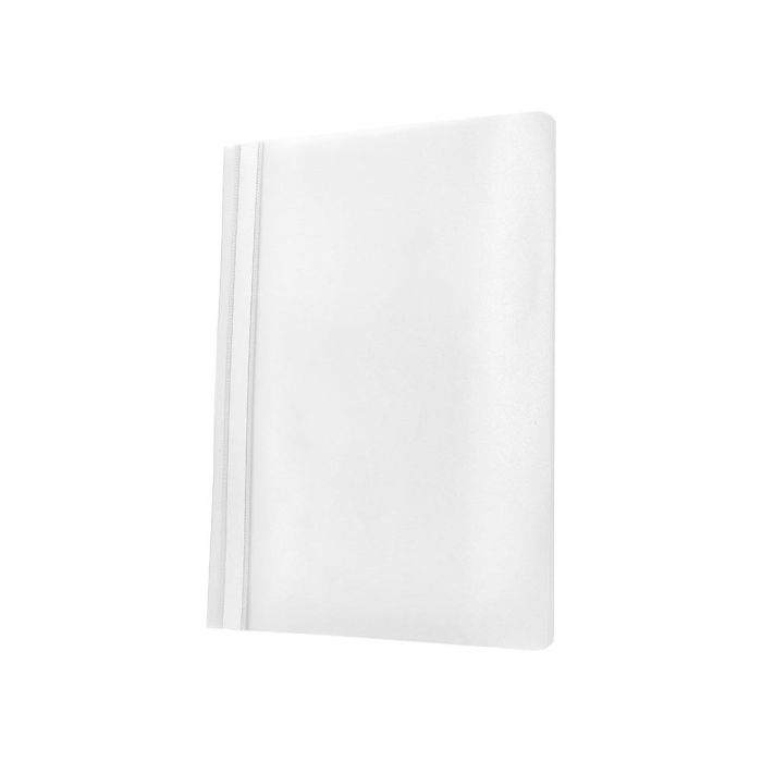 Carpeta Dossier Fastener Plastico Q-Connect Din A4 Blanco 25 unidades 3
