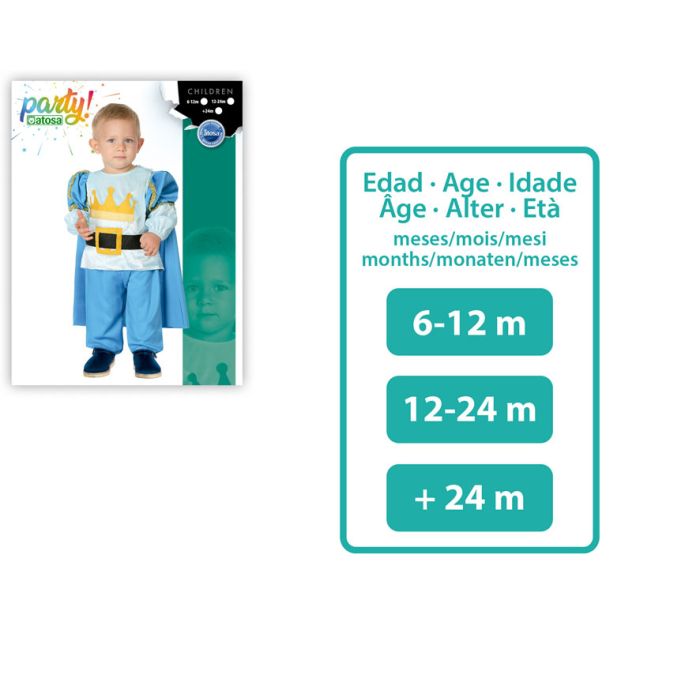 Disfraz Príncipe Azul Bebé Niño 6-12 Meses