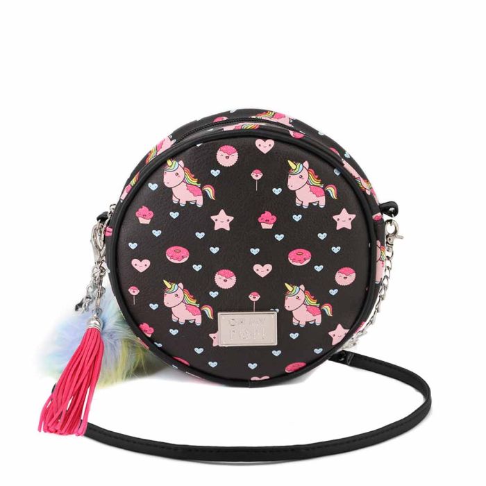 Bolso Redondo Popnicorn Oh My Pop Negro