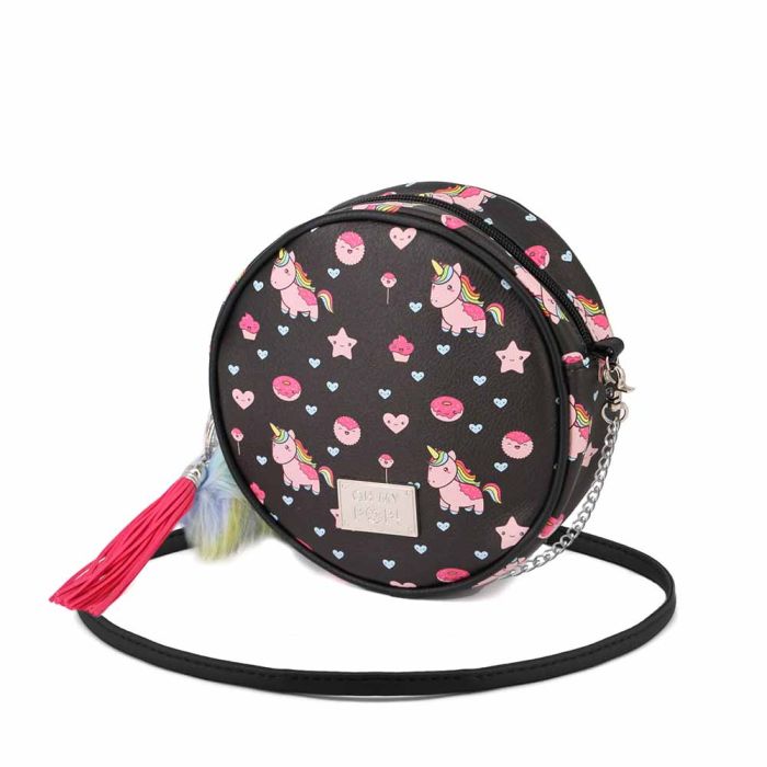 Bolso Redondo Popnicorn Oh My Pop! Negro 1