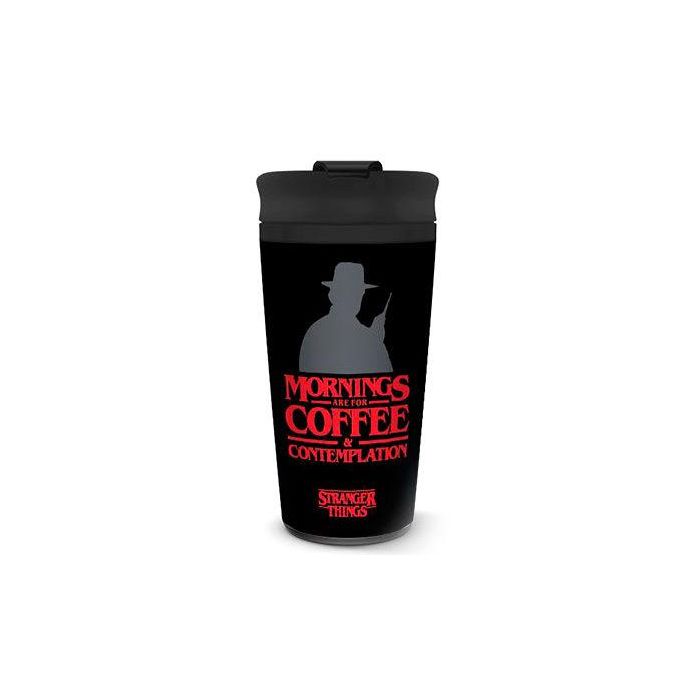 PYRAMID Taza de Viaje Stranger Things Coffe and Contemplation Acero Inoxidable 425ml