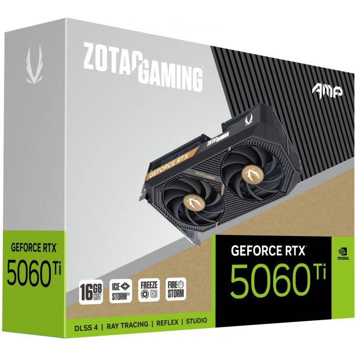 Zotac GeForce RTX 5060 Ti 16GB GDDR7 AMP HDMI 3 Ventiladores Tarjeta Gráfica 6 Zotac GeForce RTX 5060 Ti 16GB GDDR7 AMP HDMI 3 Ventiladores Tarjeta Gráfica 6