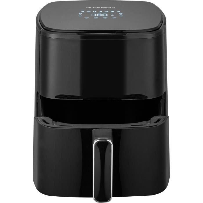 Freidora sin aceite - ARTHUR MARTIN - Airfryer 5 L - 1400 W - Pantalla táctil - 7 preajustes de cocción - Negra 5 Freidora sin aceite - ARTHUR MARTIN - Airfryer 5 L - 1400 W - Pantalla táctil - 7 preajustes de cocción - Negra 5