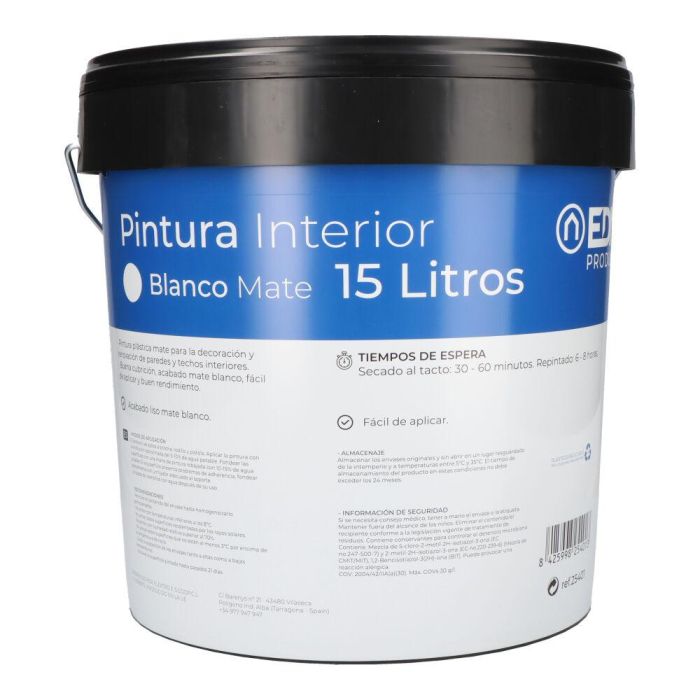 Pintura EDM 25401 Blanco 15 L