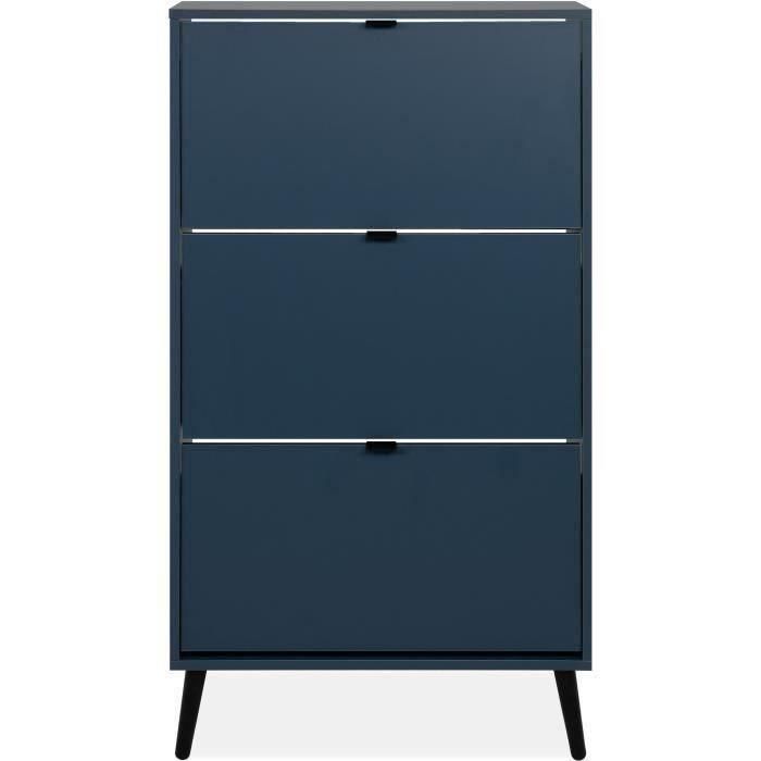 Zapatero VIGO 49A VIGO003857 Azul noche Patas de madera maciza - 70 x 24 x 125 cm 2 Zapatero VIGO 49A VIGO003857 Azul noche Patas de madera maciza - 70 x 24 x 125 cm 2