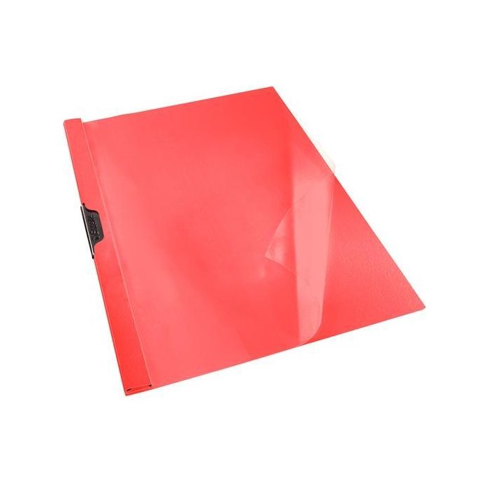 Esselte Dossier Presentación Clip-Files PVC A4 Pinza Metálica Vivida Rojo -25 Unidades-
