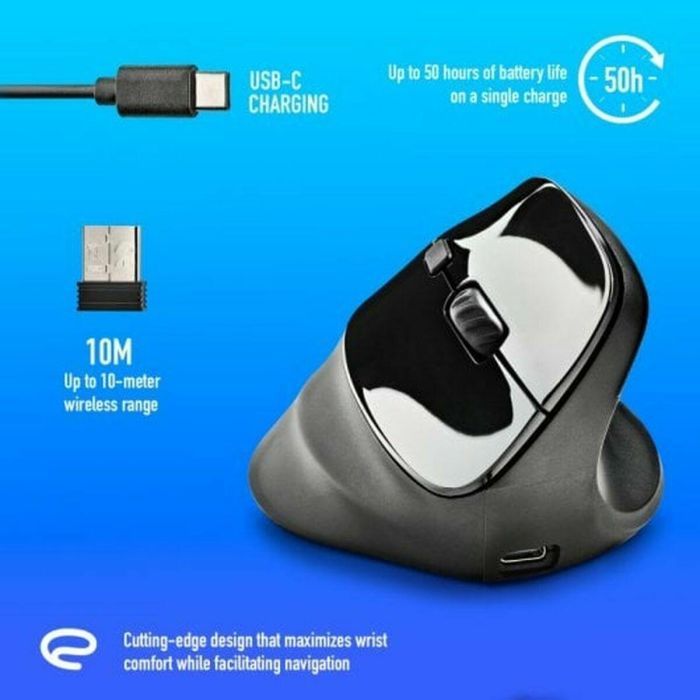 Ratón Ergonómico Inalámbrico NGS EVO Moksha/ Batería recargable/ Hasta 2400 DPI 8 Ratón Ergonómico Inalámbrico NGS EVO Moksha/ Batería recargable/ Hasta 2400 DPI 8