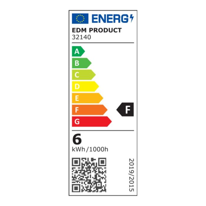 Aplique led 6w 516lm 3000k luz calida cuadrado ip54 11.5x11.5x5cm 4 proyecciones edm 3