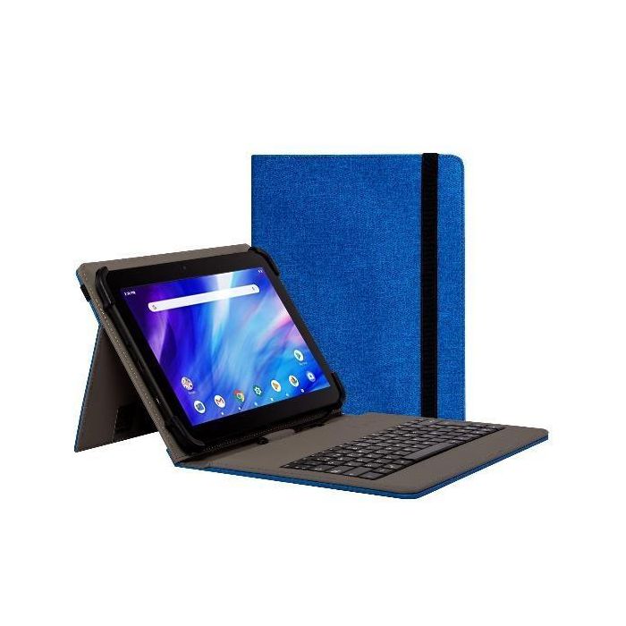 Nilox Funda Tablet 9,7" A 10´5" Con Teclado Usb Azul